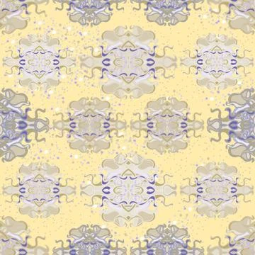 Seamless pattern with colorful abstract shape Illustrazione stock