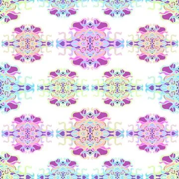 Seamless pattern with colorful abstract shape Stock Illustration