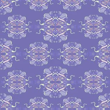 Seamless pattern with colorful abstract shape Stock Illustration