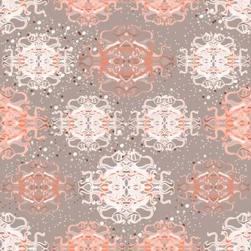 Seamless pattern with colorful abstract shape Stock Illustration