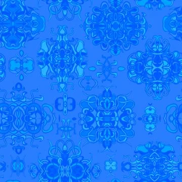 Seamless pattern with colorful abstract shape Stock Illustration