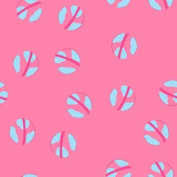 Seamless pattern colorful bath bomb creating relaxing spa experience イラスト素材