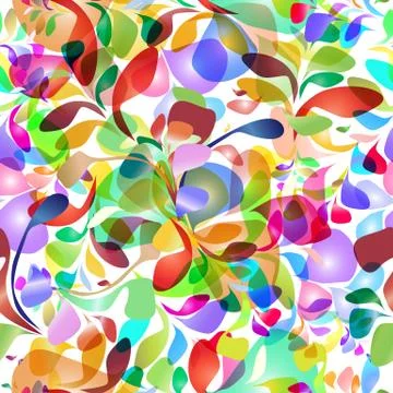 Seamless pattern of colorful brush strokes Illustrazione stock