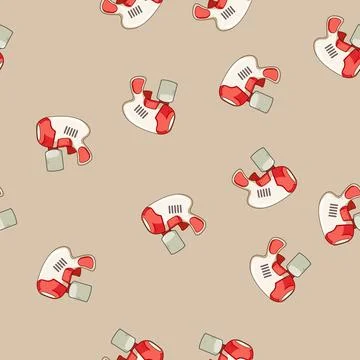 Seamless pattern colorful bubble gun toy cartoon vector Stock Illustration