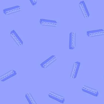 Seamless pattern colorful building blocks cartoon vector 库存插图
