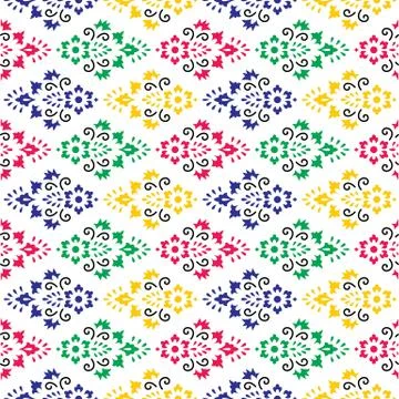 Seamless pattern with colorful butterflies Stock Illustration