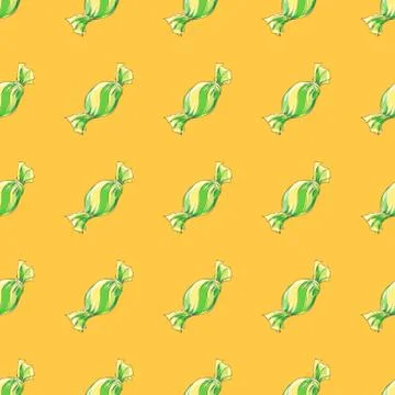 Seamless pattern colorful candies. Stock Illustration