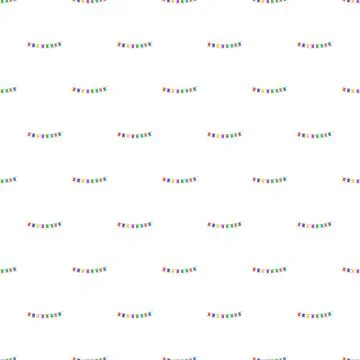 Seamless pattern of colorful celebration bunting flags 스톡 일러스트