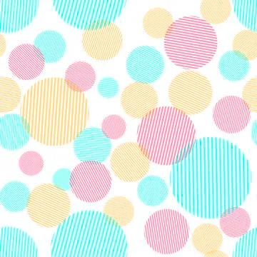 Seamless pattern with colorful circles Stock Illustration