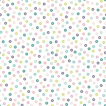 Seamless pattern with colorful circles Stock Illustration