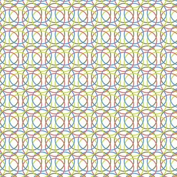 Seamless pattern of colorful circles Stock Illustration