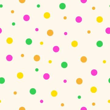Seamless pattern with colorful circles. Vector illustration. Illustrazione stock