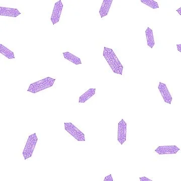 Seamless pattern with colorful crystals. Illustrazione stock