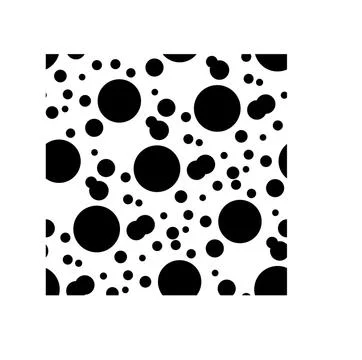 Seamless pattern of colorful dots and geometric circle on modern white backgr Stock Illustration