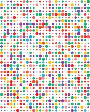 Seamless pattern with colorful dots Stock Illustration