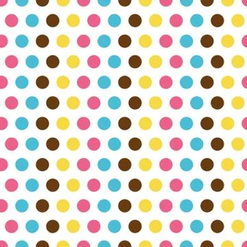 Seamless pattern with colorful dots Stock Illustration