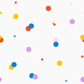 Seamless pattern with colorful dots. Illustrazione stock