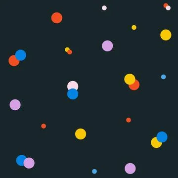 Seamless pattern with colorful dots. Stock Illustration