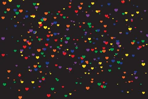 Seamless pattern with colorful dotted scatter particles Stock Illustration