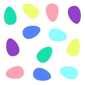 Seamless pattern with colorful Easter eggs vector 库存插图