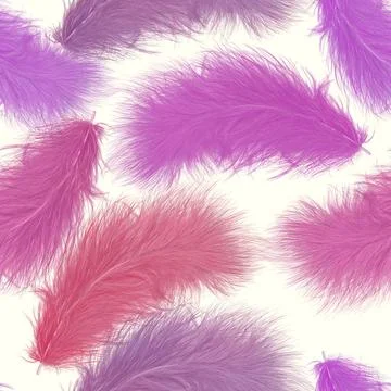 Seamless pattern of colorful feathers seamless pattern of colorful feather... Stock Photos