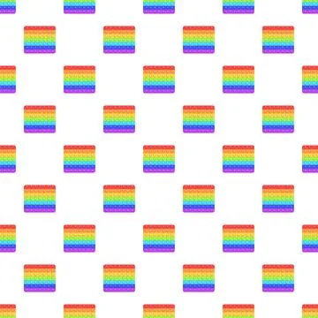 Seamless pattern with colorful fidget toy squares 스톡 일러스트