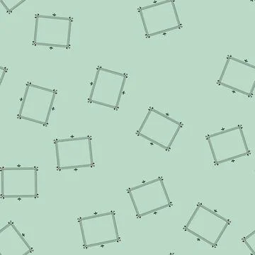Seamless pattern colorful floral frame cartoon vector 스톡 일러스트
