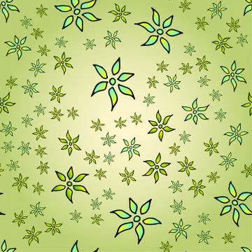 Seamless pattern with colorful floral pattern. Stock Illustration