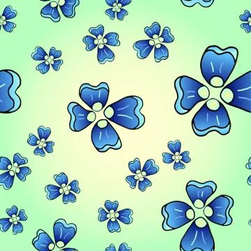 Seamless pattern with colorful floral pattern. Stock Illustration