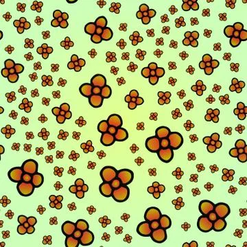 Seamless pattern with colorful floral pattern. Stock Illustration