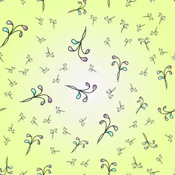 Seamless pattern with colorful floral pattern. Stock Illustration