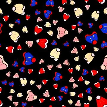 Seamless pattern with colorful floral pattern. Stock Illustration