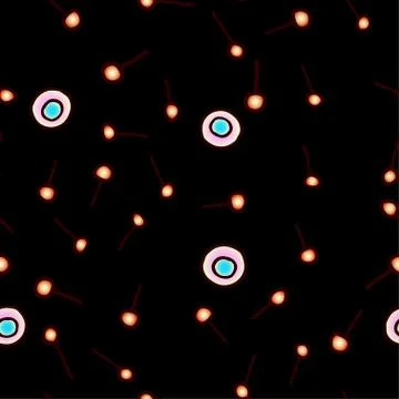 Seamless pattern with colorful floral pattern. Stock Illustration