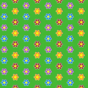 Seamless pattern. Colorful flower background. Vector Illustration Stock Illustration