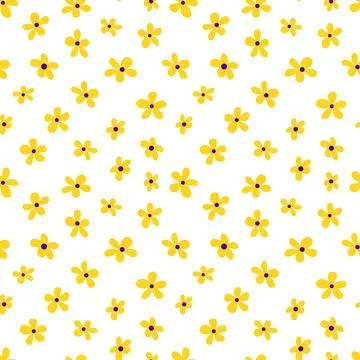 Seamless pattern with colorful flowers Stock Illustration