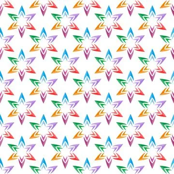 Seamless pattern with colorful flowers for textures, textiles and simple back Stock Illustration