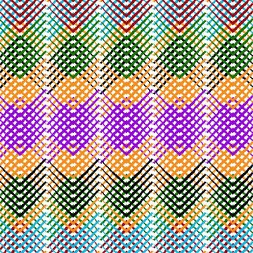 Seamless pattern of colorful geometric shapes Illustrazione stock