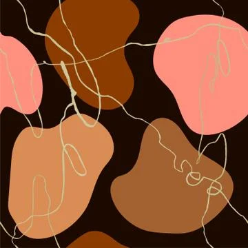 Seamless pattern with colorful hand draw abstract elements, doodles Stockillustratie