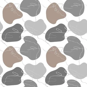 Seamless pattern with colorful hand draw abstract elements, doodles 스톡 일러스트