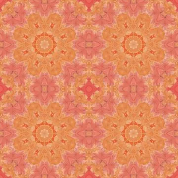 Seamless pattern with colorful leaves Stock Illustration