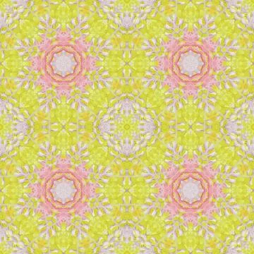 Seamless pattern with colorful leaves Stock Illustration