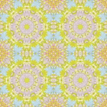 Seamless pattern with colorful leaves Illustrazione stock