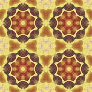 Seamless pattern with colorful leaves Stock Illustration