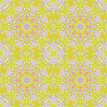 Seamless pattern with colorful leaves Stock Illustration