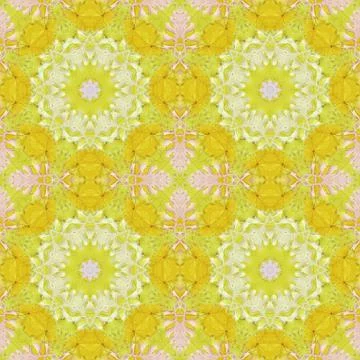 Seamless pattern with colorful leaves Stock Illustration