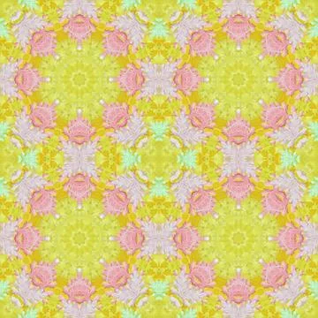Seamless pattern with colorful leaves 스톡 일러스트