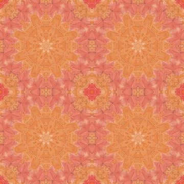 Seamless pattern with colorful leaves Stock Illustration