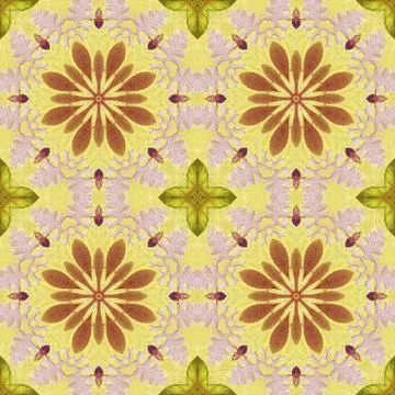 Seamless pattern with colorful leaves 스톡 일러스트