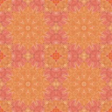 Seamless pattern with colorful leaves Stock Illustration