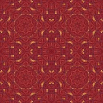 Seamless pattern with colorful leaves Stock Illustration